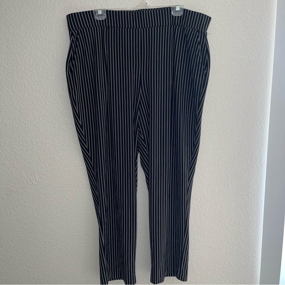 Black and White Striped Pants